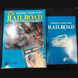 Design Your Own Railroad Train Legacy PC DOS Software by Abracadata